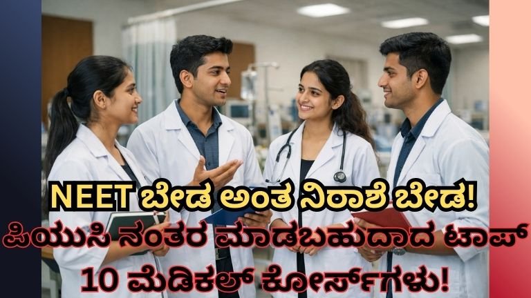 medical courses without NEET